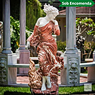 imagem do produto Escultura Inverno em M�rmore Rosso 160cm - EMP708 Arte Cl�ssica para Paisagismo