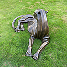 imagem do produto Escultura Jaguar Deitado 53cm EBZ568D Eleg�ncia e Presen�a