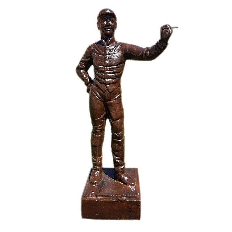 imagem do produto Escultura J�quei de Ferro Fundido 115cm - VRF115 Arte e Movimento Cl�ssico