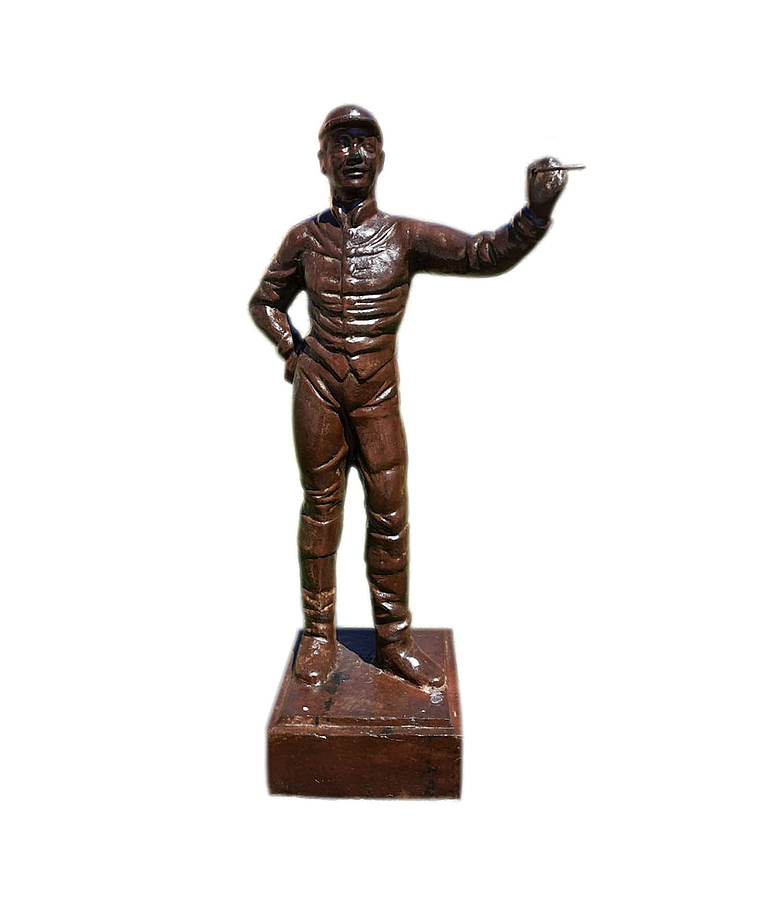 imagem do produto Escultura J�quei de Ferro Fundido 115cm - VRF115