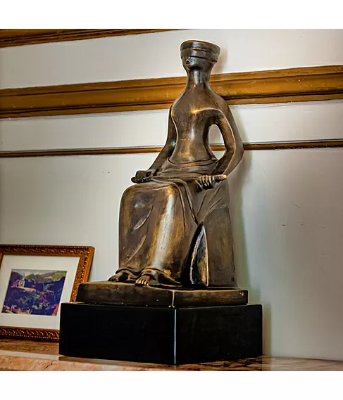 imagem de Escultura Justiça de Bronze 59cm - EBZ536