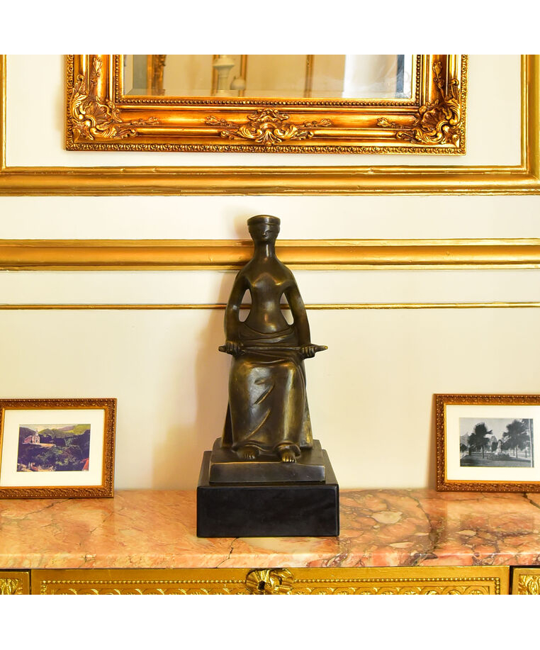 imagem do produto Escultura Justi�a de Bronze 59cm - EBZ536