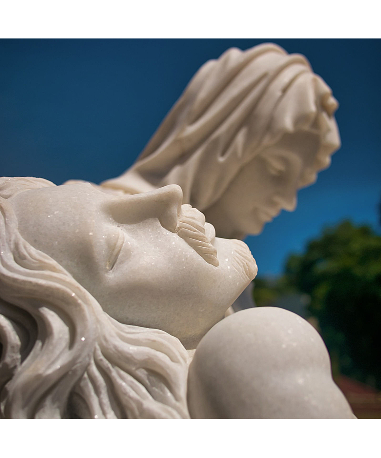 imagem do produto Escultura L� Piet� em M�rmore 140cm - IMP342 Emo��o e Arte Sacra