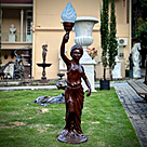 imagem do produto Escultura Lady Lumin�ria em Ferro Fundido 125cm - EF239D Eleg�ncia e Funcionalidade