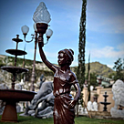 imagem do produto Escultura Lady Lumin�ria em Ferro Fundido 125cm - EF239D Eleg�ncia e Funcionalidade