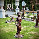 imagem do produto Escultura Lady Lumin�ria em Ferro Fundido 125cm - EF239E Arte e Ilumina��o Sofisticada