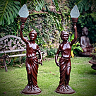 imagem do produto Escultura Lady Lumin�ria em Ferro Fundido 125cm - EF239E Arte e Ilumina��o Sofisticada