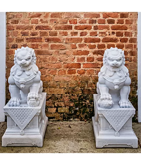 imagem de Escultura Leão Chinês 100cm - EMP493