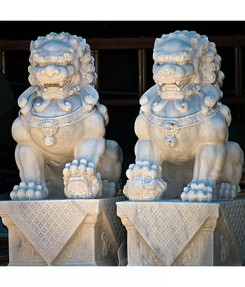 imagem de Escultura Leão Chinês 100cm - EMP493
