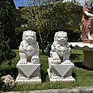 imagem do produto Escultura Le�o Chin�s em M�rmore 100cm EMP493 Tradi��o e Eleg�ncia Oriental