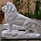 imagem do produto Escultura Le�o da Montanha Branco 140cm EMP270 For�a e Eleg�ncia Natural