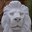 imagem do produto Escultura Le�o da Montanha Branco 140cm EMP270 For�a e Eleg�ncia Natural
