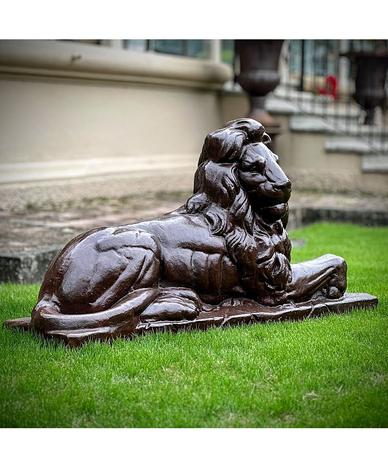 imagem do produto Escultura Le�o de Ferro Fundido 73cm VRF029D Presen�a e Estilo Cl�ssico