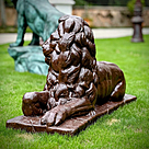 imagem do produto Escultura Le�o de Ferro Fundido 73cm VRF029D Presen�a e Estilo Cl�ssico