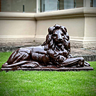 imagem do produto Escultura Le�o de Ferro Fundido 73cm VRF029D Presen�a e Estilo Cl�ssico