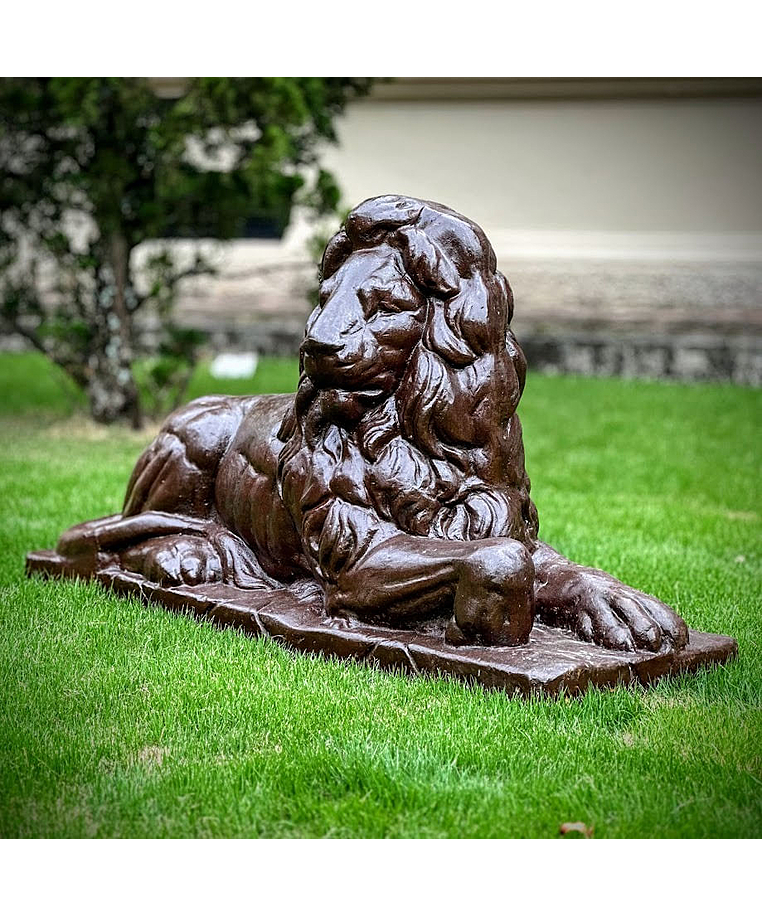 imagem do produto Escultura Le�o de Ferro Fundido 73cm - VRF029D