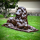 imagem do produto Escultura Le�o de Ferro Fundido 73cm - VRF029D