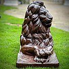 imagem do produto Escultura Le�o de Ferro Fundido 73cm VRF029E For�a e Presen�a