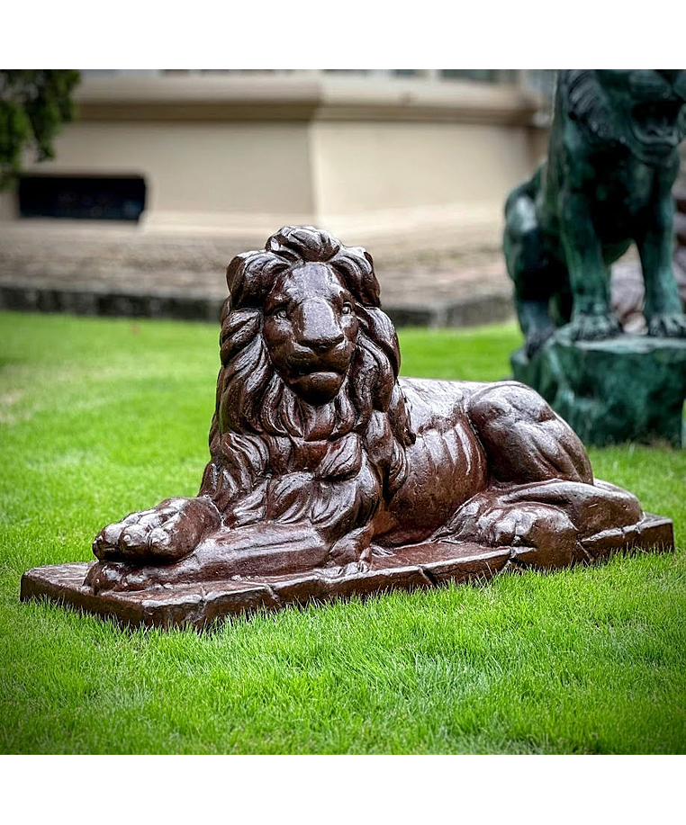 imagem do produto Escultura Le�o de Ferro Fundido 73cm - VRF029E