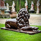 imagem do produto Escultura Le�o de Ferro Fundido 73cm - VRF029E