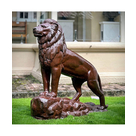 imagem do produto Escultura Le�o do Alto de Ferro Fundido 93cm - EF583