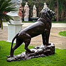 imagem do produto Escultura Le�o do Alto de Ferro Fundido 93cm - EF583