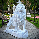 imagem do produto Escultura Le�o em M�rmore Branco 145cm - EMP450 Escultura de Luxo