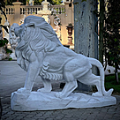 imagem do produto Escultura Le�o em M�rmore Branco 145cm - EMP450 Escultura de Luxo