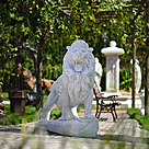 imagem do produto Escultura Le�o em M�rmore Branco 145cm - EMP450