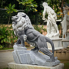 imagem do produto Escultura Le�o em M�rmore Preto 170cm - EMP547E Presen�a Imponente