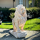 imagem do produto Escultura Le�o em M�rmore Rosa 145cm - EMP449E Presen�a Sofisticada