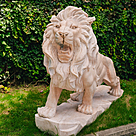 imagem do produto Escultura Le�o em M�rmore Rosa 145cm - EMP449E Presen�a Sofisticada