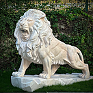 imagem do produto Escultura Le�o em M�rmore Rosa 145cm - EMP449E