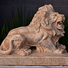 imagem do produto Escultura Le�o em M�rmore Rosa 80cm EMP274 Eleg�ncia e Delicadeza