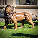 imagem do produto Escultura Le�o Pra�a da Republica Paris em Bronze 125cm - EBZ392 Obra Imponente
