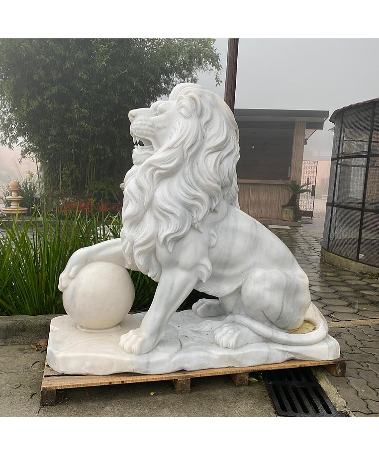 imagem do produto Escultura Le�es do Pal�cio Monroe 145cm EMP489 Impon�ncia e Tradi��o