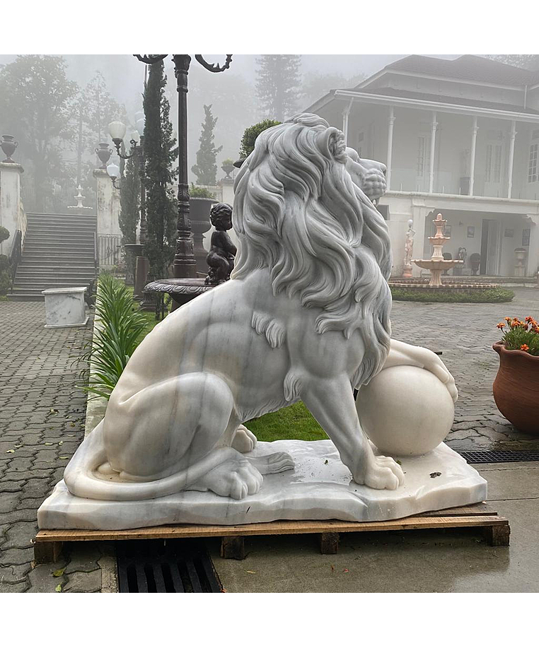 imagem do produto Escultura Le�es do Pal�cio Monroe 145cm EMP489 Impon�ncia e Tradi��o