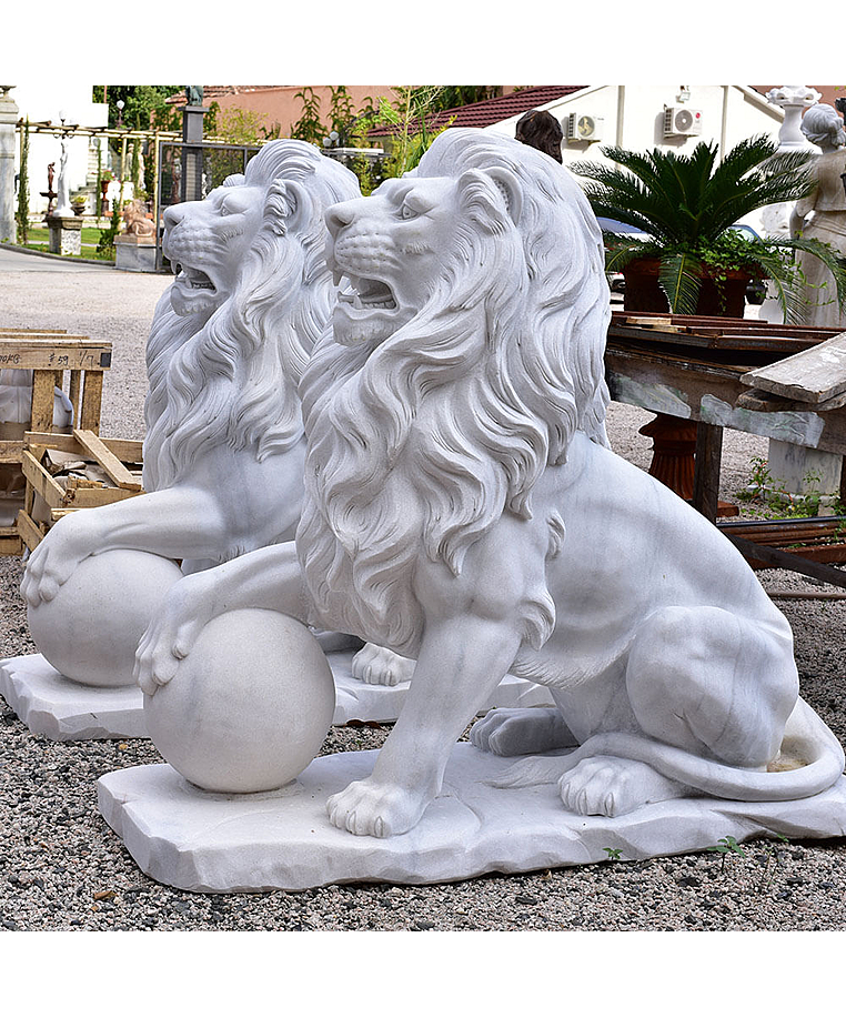 imagem do produto Escultura Le�es do Pal�cio Monroe 145cm EMP489 Impon�ncia e Tradi��o