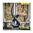imagem do produto Escultura Linha Cont�nua em M�rmore Preto 170cm EMP725 | Arte de Luxo Quinta DellArte