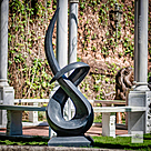 imagem do produto Escultura Linha Cont�nua em M�rmore Preto 170cm EMP725 | Arte de Luxo Quinta DellArte