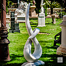 imagem do produto Escultura Linha Cont�nua M�rmore Branco 150cm - EMP723 Arte Escult�rica de Luxo 