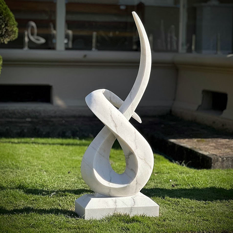 imagem do produto Escultura Linha Cont�nua M�rmore Branco 150cm - EMP723 Eleg�ncia Contempor�nea
