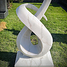 imagem do produto Escultura Linha Cont�nua M�rmore Branco 150cm - EMP723 Eleg�ncia Contempor�nea