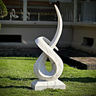 imagem do produto Escultura Linha Cont�nua M�rmore Branco 150cm - EMP723