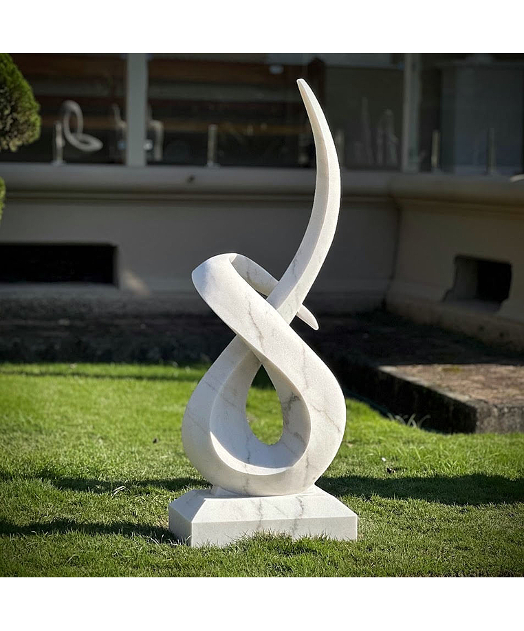 imagem do produto Escultura Linha Continua M�rmore Branco 170cm - EMP724 Design Fluido e Elegante