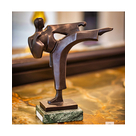 imagem do produto Escultura Lutador by Nick em Bronze 20cm EBZ322 For�a e Express�o Art�stica