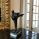 imagem do produto Escultura Lutador by Nick em Bronze 20cm EBZ322 For�a e Express�o Art�stica