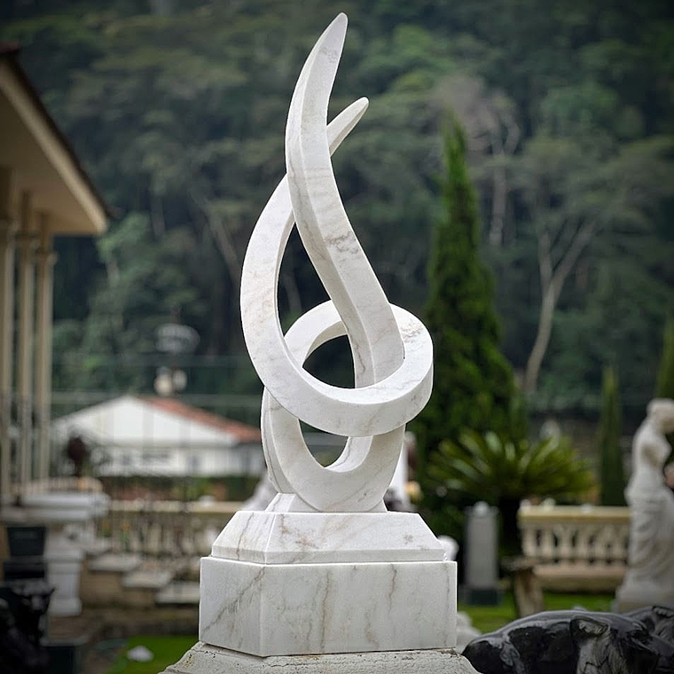 imagem do produto Escultura Lux Pietra M�rmore Branco 150cm - EMP745 Design Escultural
