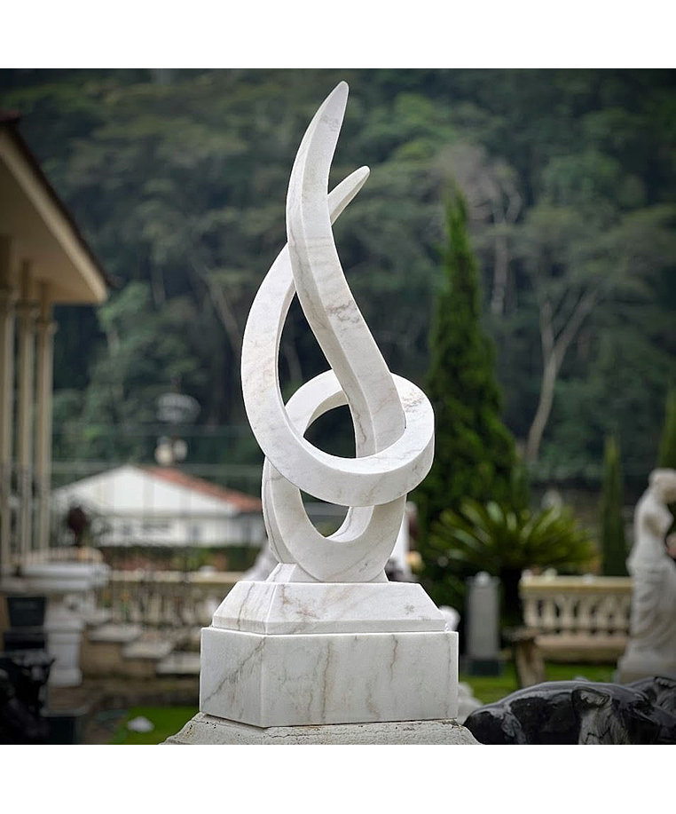 imagem do produto Escultura Lux Pietra M�rmore Branco 150cm - EMP745