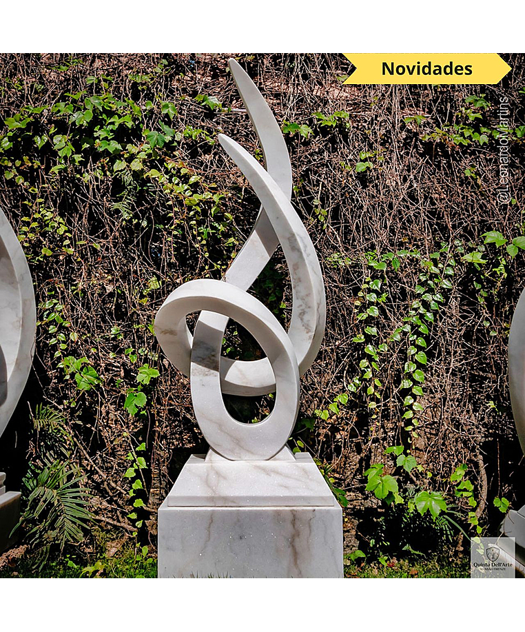 imagem do produto Escultura Lux Pietra M�rmore Branco 150cm - EMP745